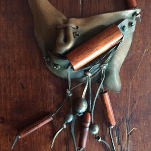 🌞🌛Wild Woman Earth Child Artist Leather Necklace